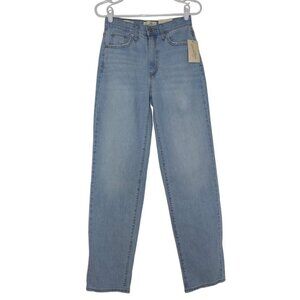 Universal Thread High-Rise Comfort Stretch Straight Jeans 2R Size Light Denim